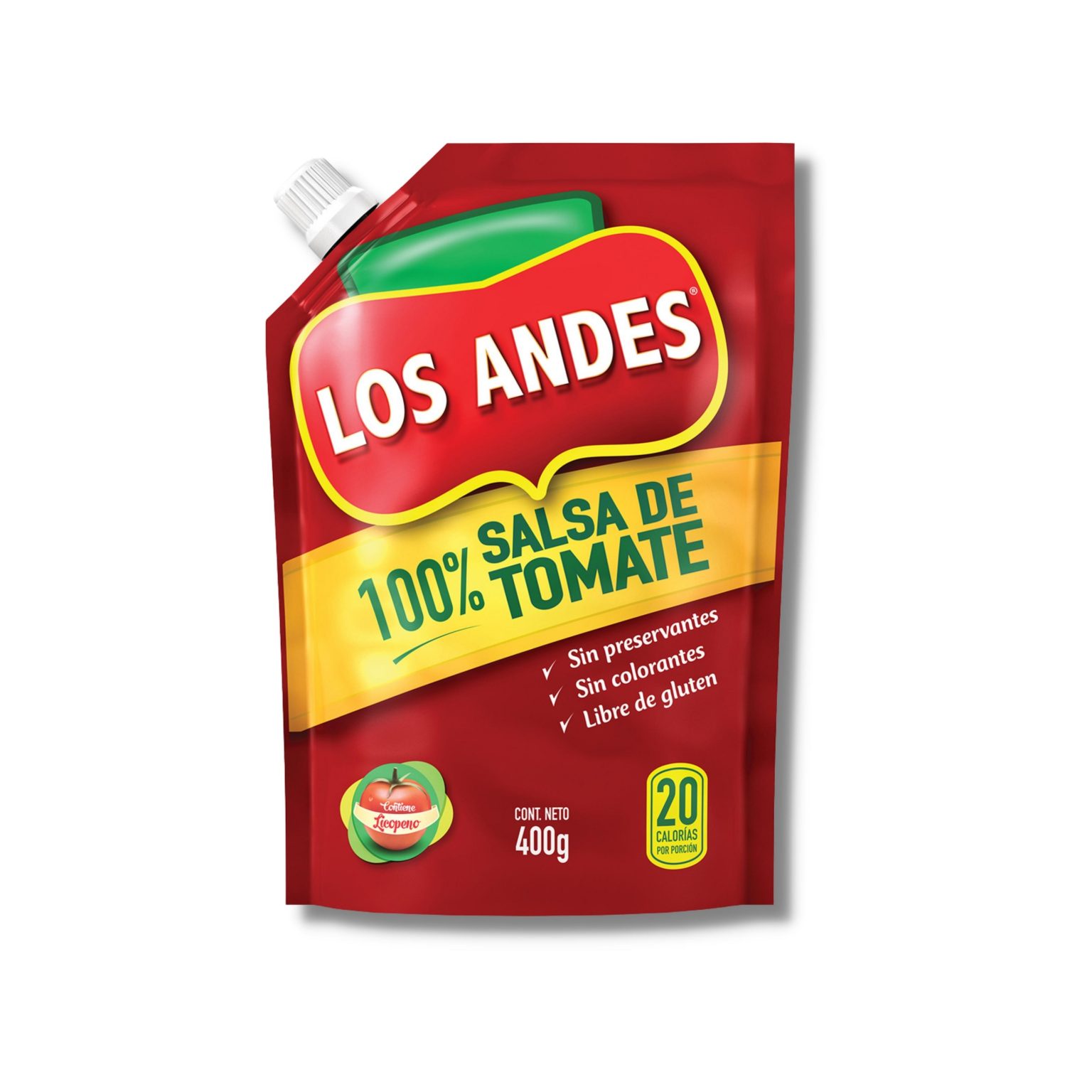 Salsa Tomate Los Andes 400gr Doypack Fortaleza Super 2102